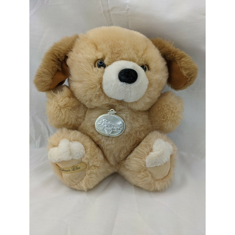 Platinum Plush Tan Dog Plush 8 Inch Main Joy Stuffed Animal Toy